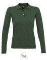 Dames Polo Lange Mouw Sols 02083 Bottle Green